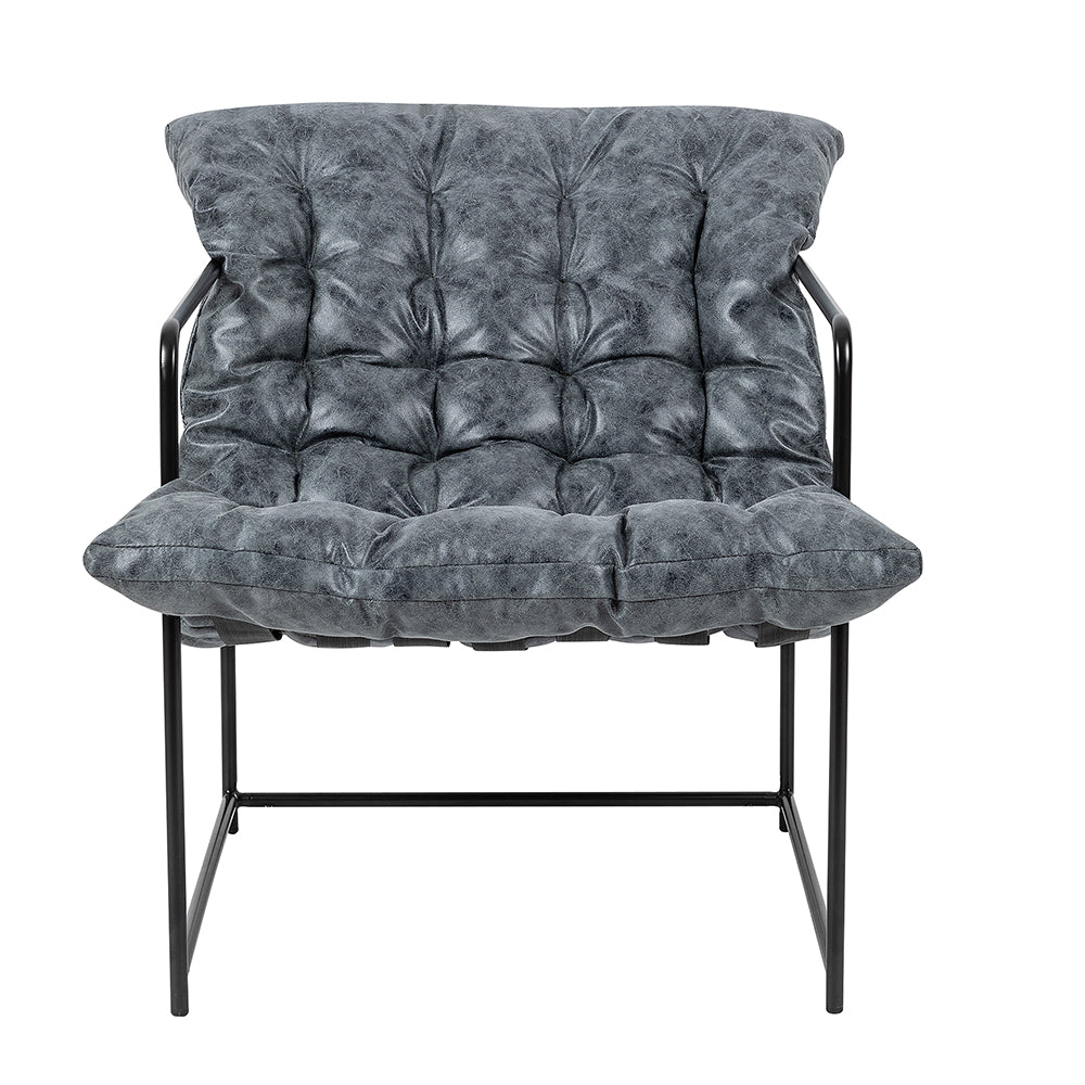 Gray Upholstered Armchair,Set of 1