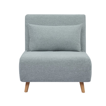 Convertible Accent Chair, Light Gray