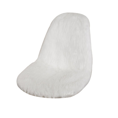 Fur Chair Cover-White