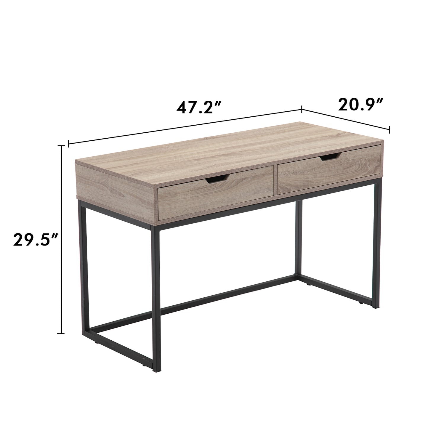Bensu Desk，Desk with Two Drawers, Home Office Table,Writing Study Table