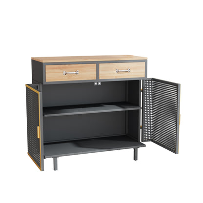 Carbonized Bamboo Sideboard