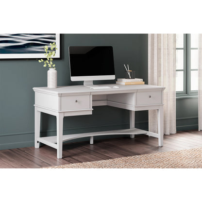 Ashley Kanwyn Traditional Home Office Storage Leg Desk