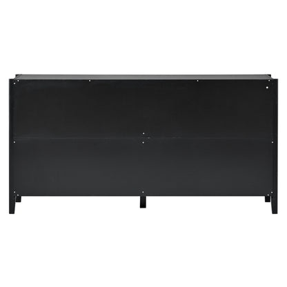 Modern Black Pine Sideboard
