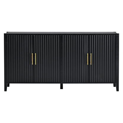 Modern Black Pine Sideboard