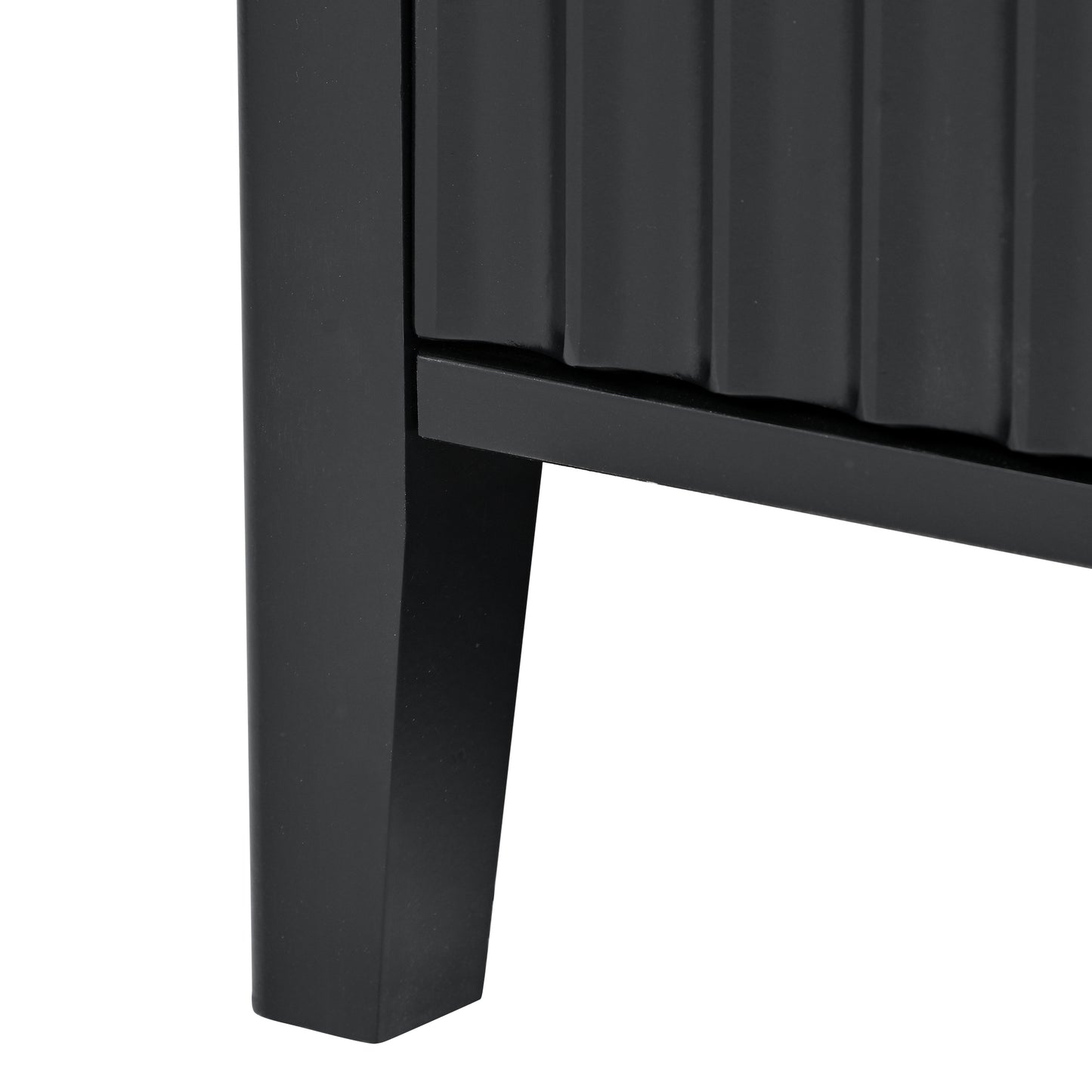 Modern Black Pine Sideboard