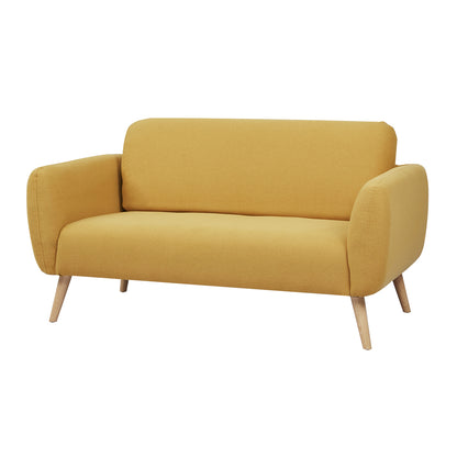 GIA Modern Love Seat Sofa-Yellow