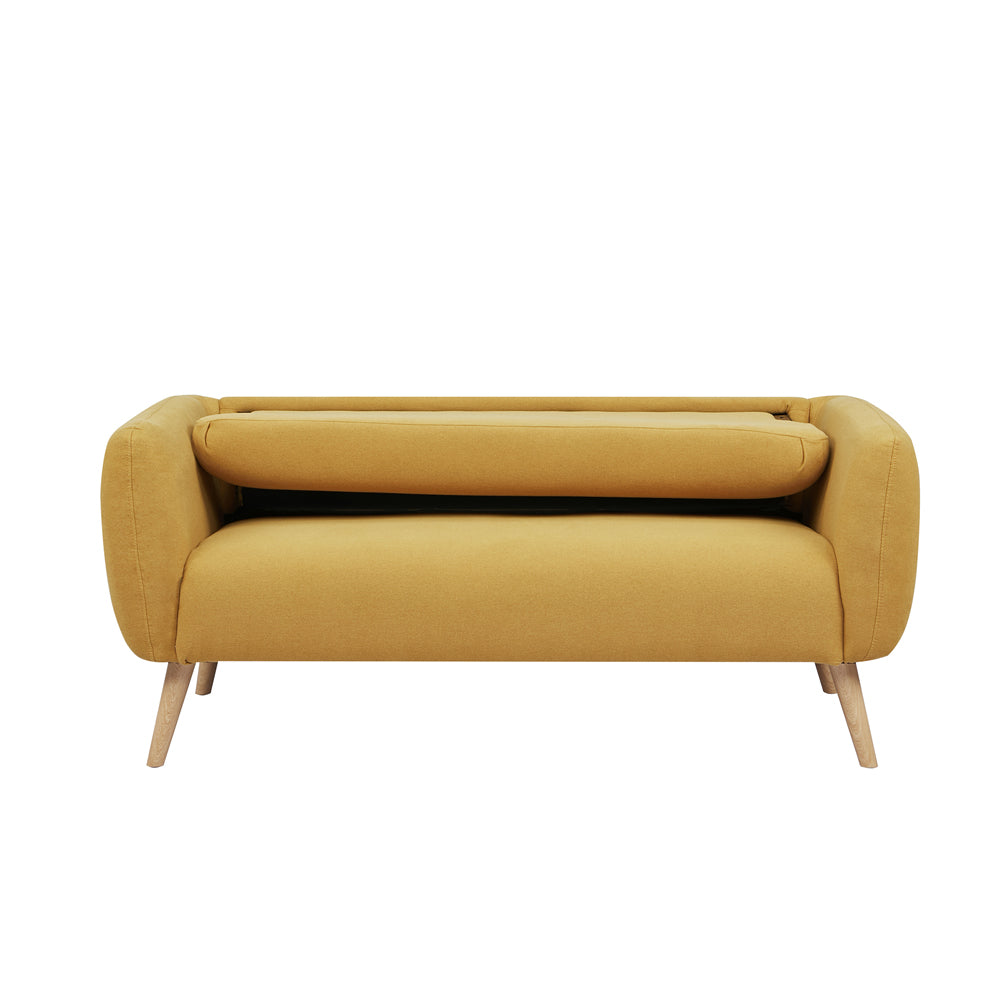 GIA Modern Love Seat Sofa-Yellow