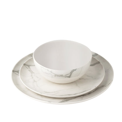 GIA Melamine Dinnerware Sets-White