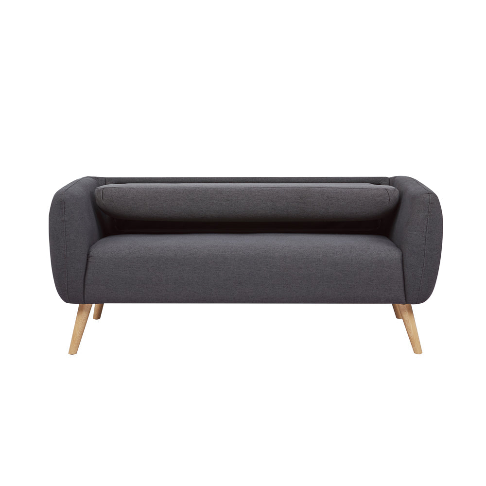 GIA Modern Love Seat Sofa-Charcoal