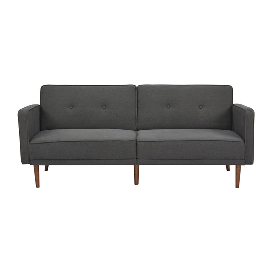Split Back Convertible 3-Seat Sofa,Dark Gray
