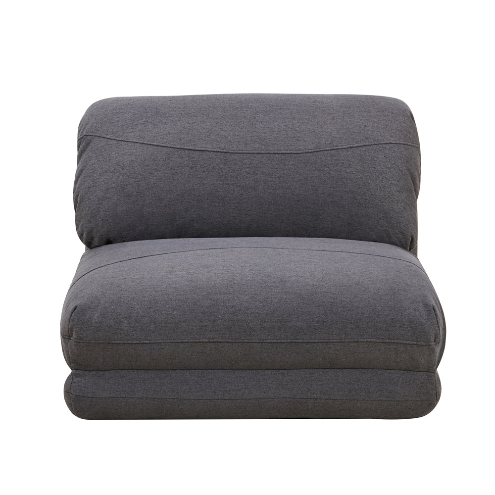 GIA Tri-Fold Convertible Sofa Bed-Dark Gray