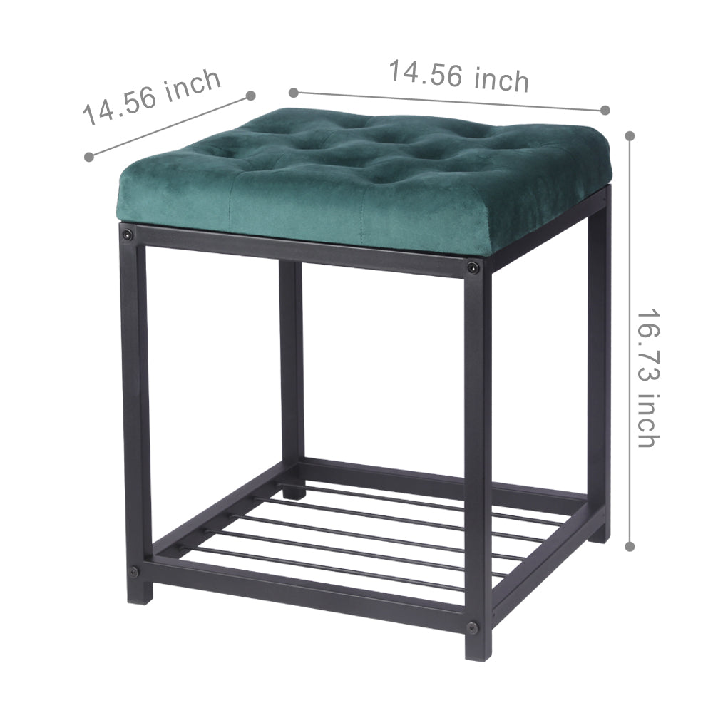 Square Small Bench - Green