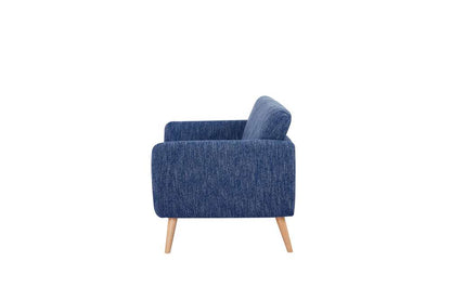 GIA Modern Love Seat Sofa-Dark Blue