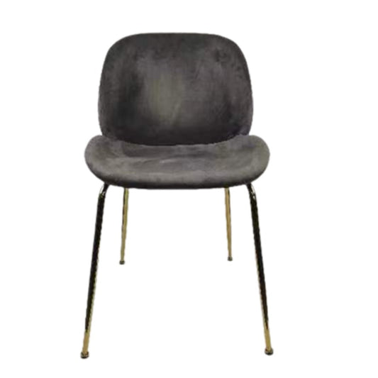 GIA Velvet Dining Chairs 2 Pack-Dark Gray