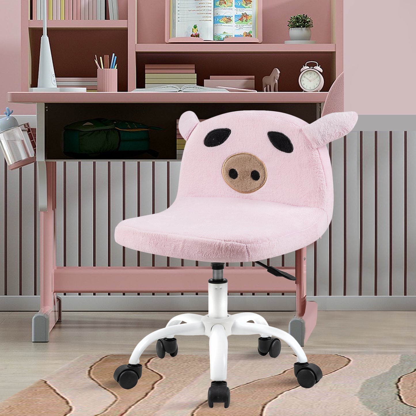 Kids Desk Chair , Pink Piggy