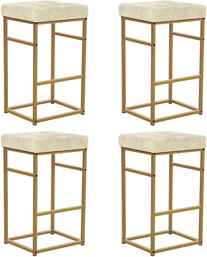 GIA 30 Inches Square Upholstered Bar Stool