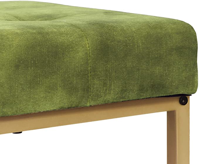 GIA 30 Inches Square Upholstered Bar Stool, Green Velvet