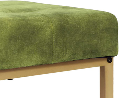 GIA 30 Inches Square Upholstered Bar Stool, Green Velvet