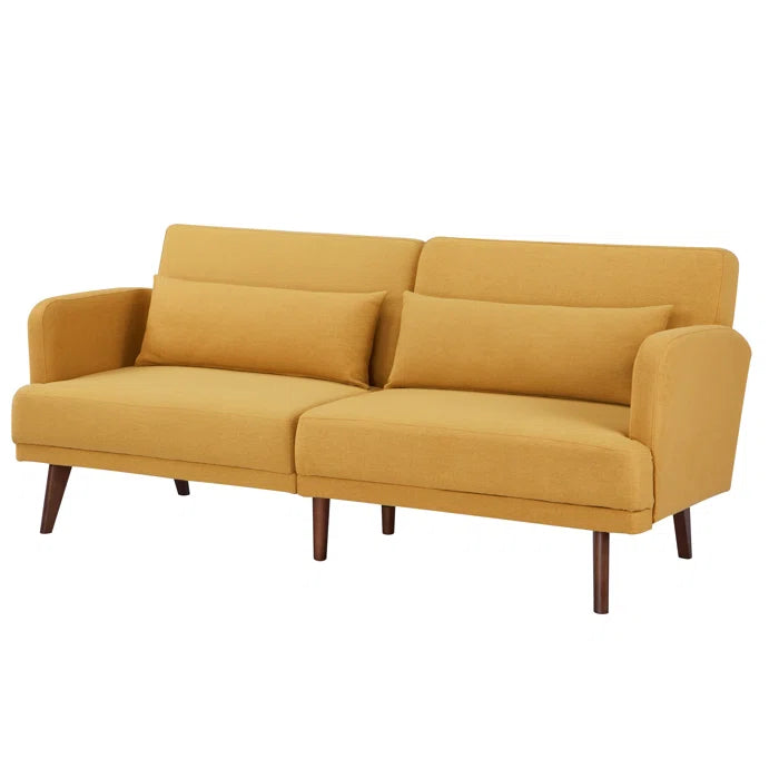 Convertible Polyester 3-Seat Sofa,MUSTARD