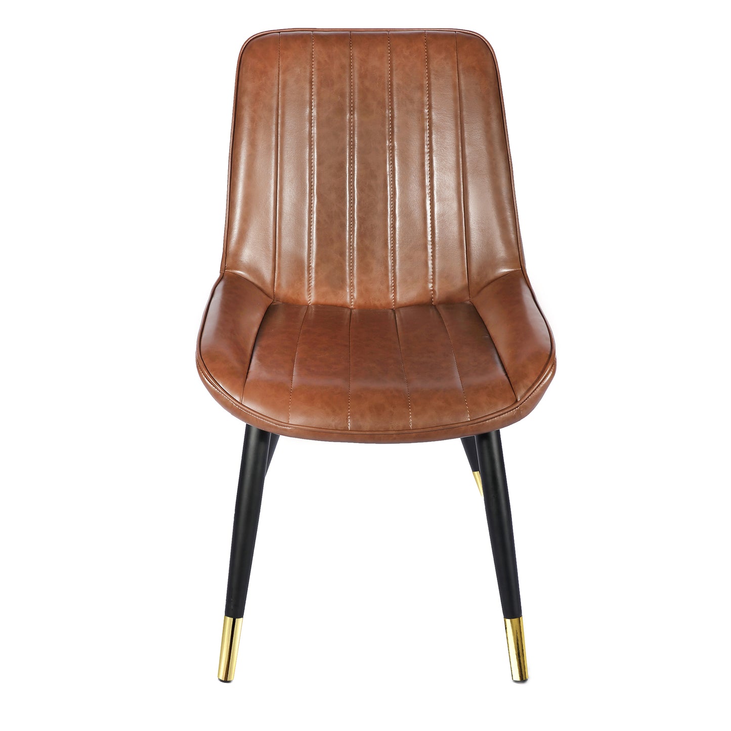 GIA Retro Armless Side Dining Chair -Brown
