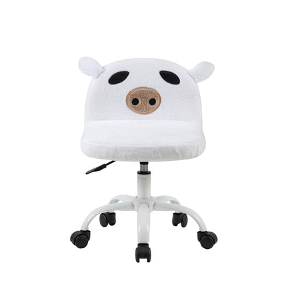 Kids Desk Chair,White Piggy