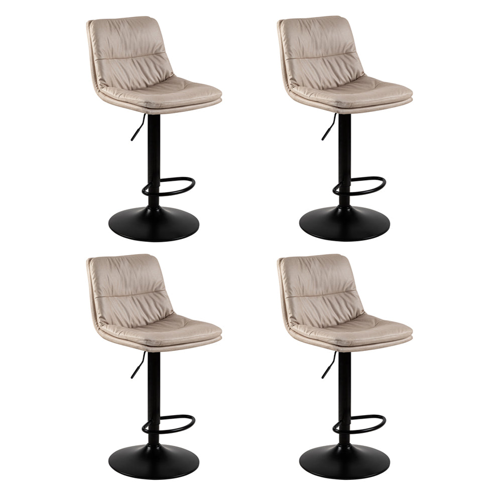 GIA Swivel Counter Height Barstool Chairs,Beige