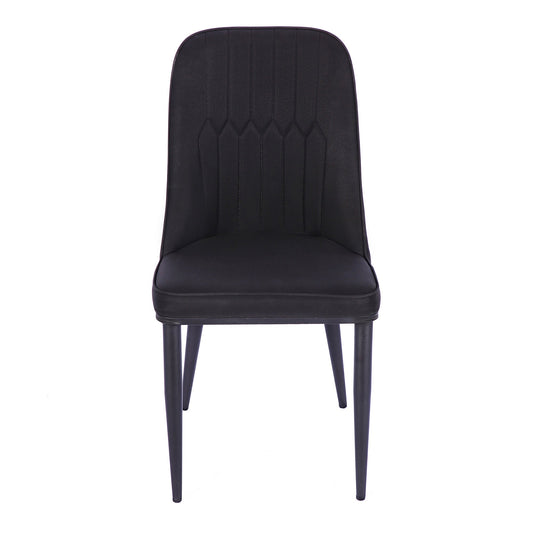 GIA Nifty Black Armless Side Dining Chair 2 Pack