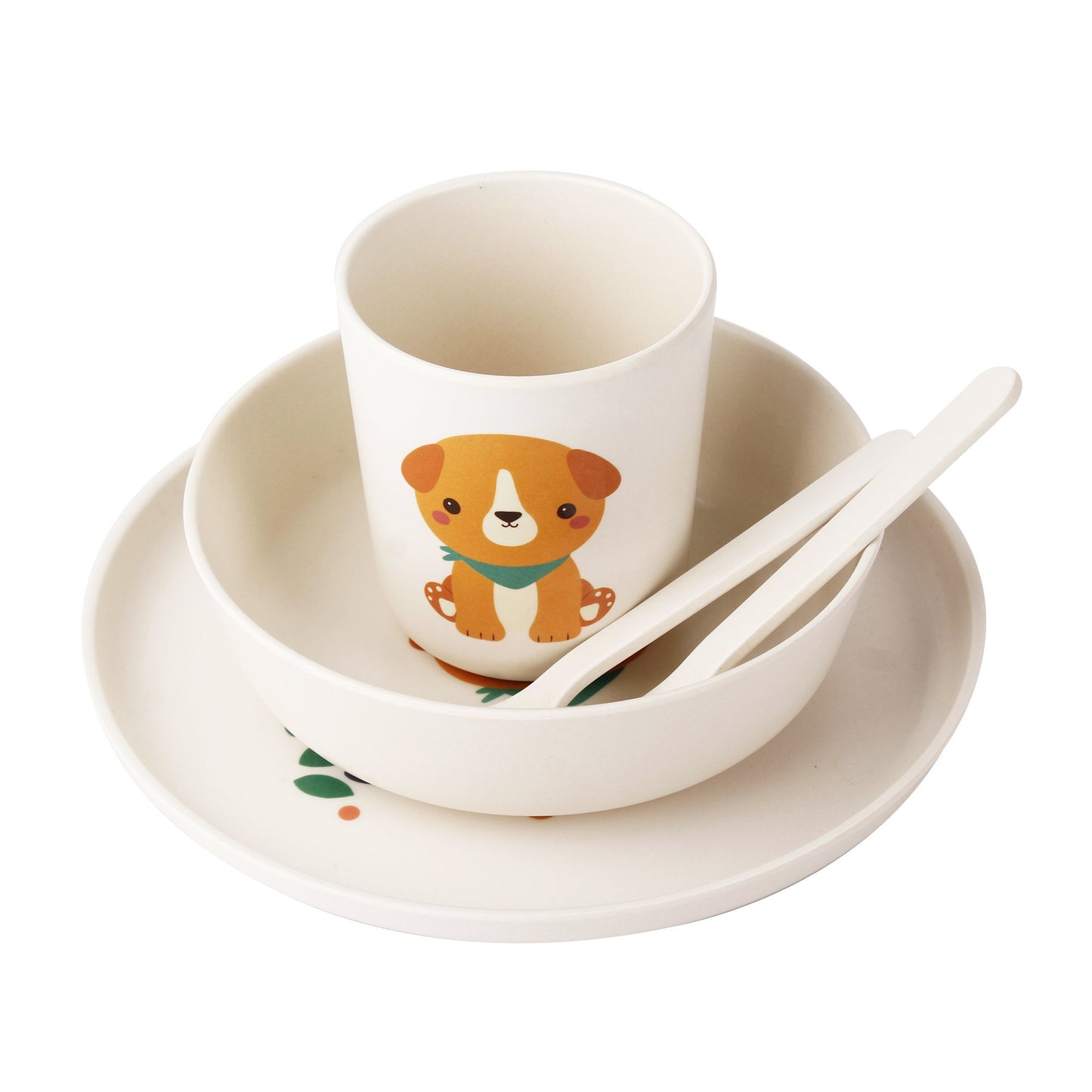 GIA Bamboo Fiber Kids Dinnerware-Dog