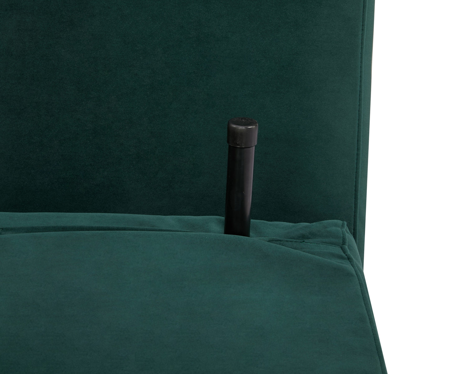 Convertible Accent Chair, Green Velvet