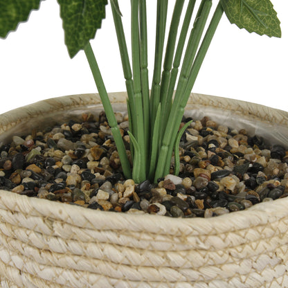 GIA Artificial Plants with Wicker Basket-Beige