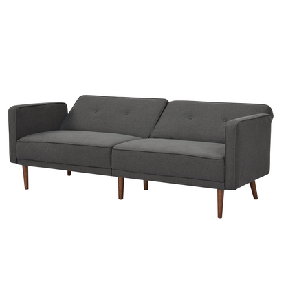 Split Back Convertible 3-Seat Sofa,Dark Gray