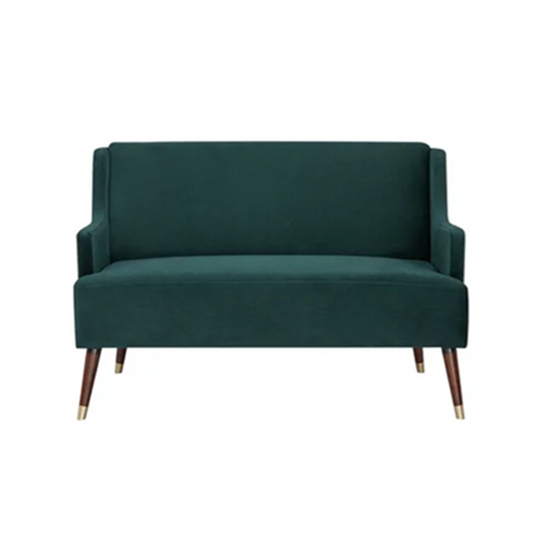 Love Seat Sofa,Green Velvet