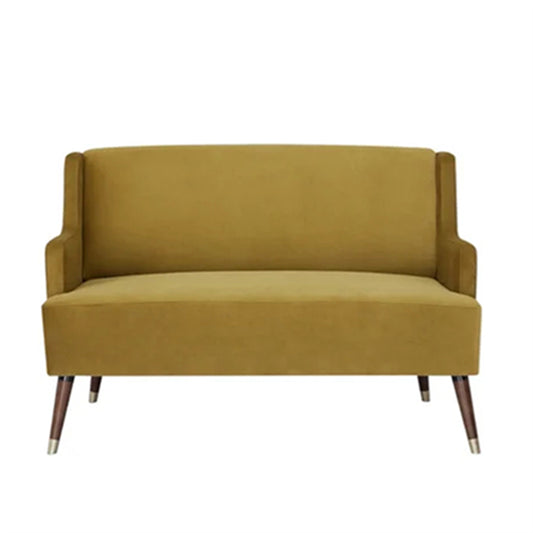 Love Seat Sofa,Antique Gold Velvet