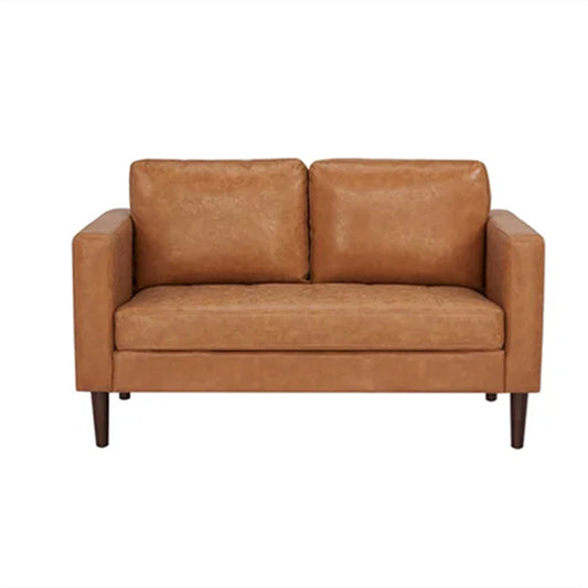 Love Seat Sofa,Camel Faux Leather