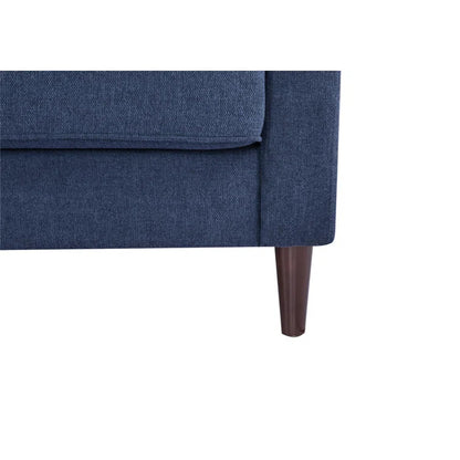 L-Shaped 3-Seat Sofa,Navy Blue