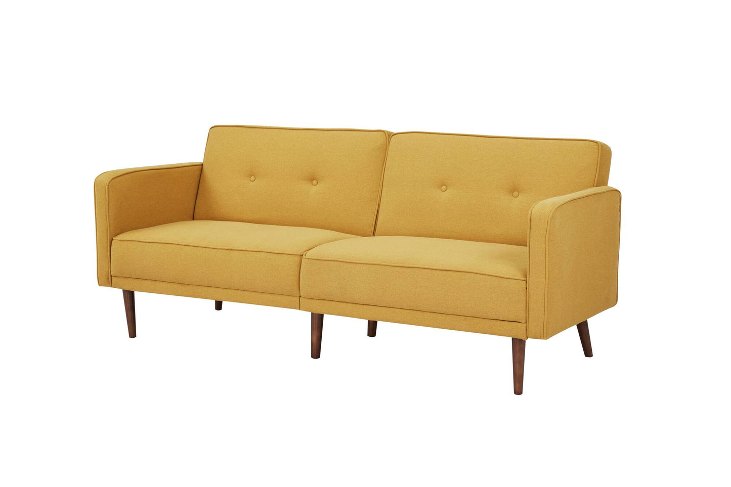 Split Back Convertible 3-Seat Sofa,Yellow