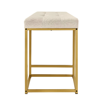 GIA 24 Inches Square Bar Stool,beige Line